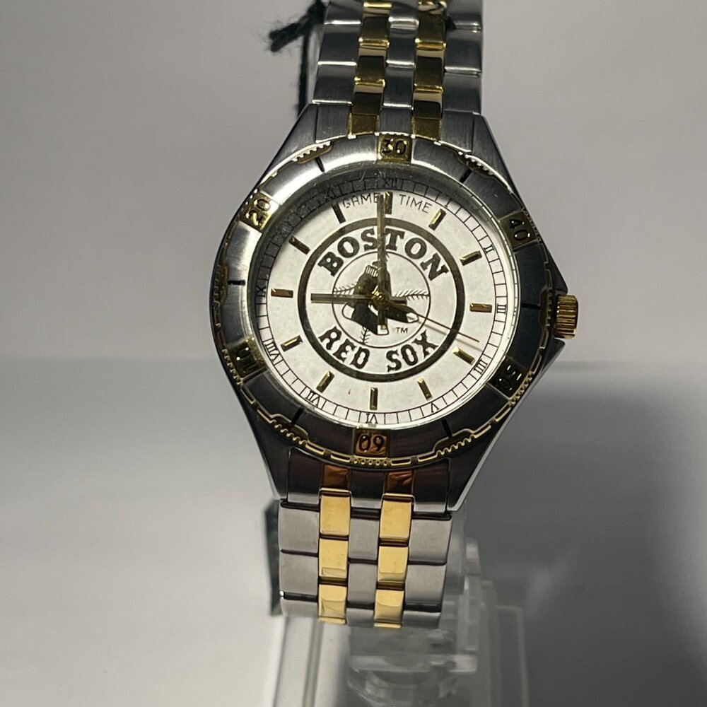 Boston Red Sox MLB Two-Tone Stainless-Steel Watch by Game Time !!!NEW!!! - Picture 5 of 6